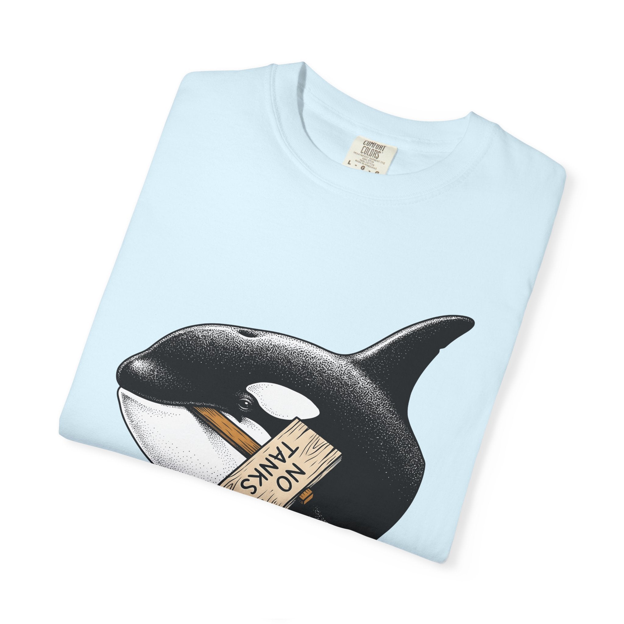 Orca Whale Shirt Animal Aquatic Gift Women Old School Tee Killer Whale T-Shirt Wildlife Fan Marine Graphic Tshirt Hand Drawn Demonstration