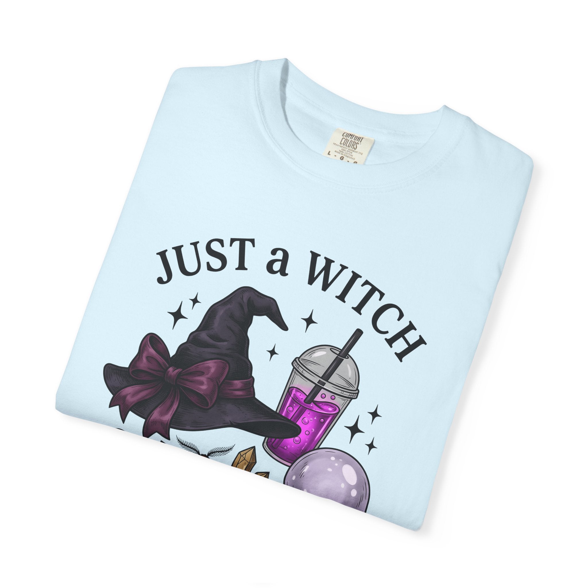 Wizard Hat Shirt Autumn Fall Gift Women Spooky Tee Sorcerer Hat T-Shirt Halloween Fan Creepy Tshirt Autumnal Graphic Retro Butterfly Tshirt