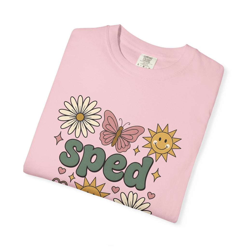 Sunflower Daisy Butterfly Shirt Teachers Floral Gift Women Boho Tee Flower T-Shirt Educator Enthusiast Bohemian Tshirt Floral Graphic Retro