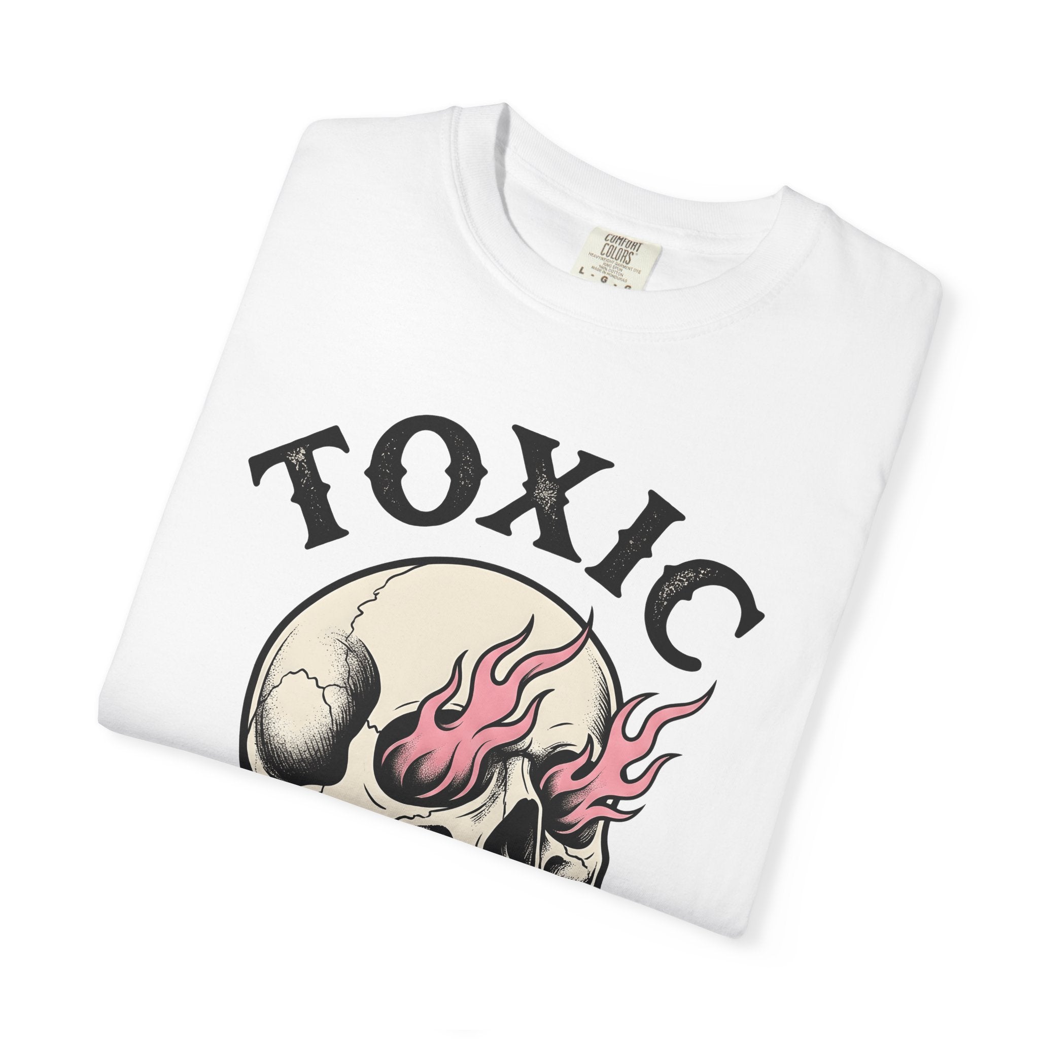 Skull Graphic Shirt St. Valentine's Day Goth Gift Women Tattoo Tee Skull T-Shirt Valentine Fan Traditional Tshirt Dark Graphic Retro Flames