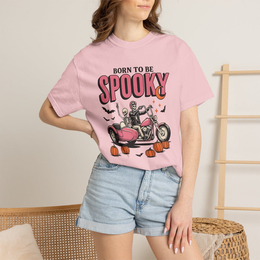 Skeleton Bike Shirt Halloween Motorbike Gift Women Graphic Tee Motorcycle T-Shirt Halloween Fan Biker Tshirt Bike Graphic Sketch Carved