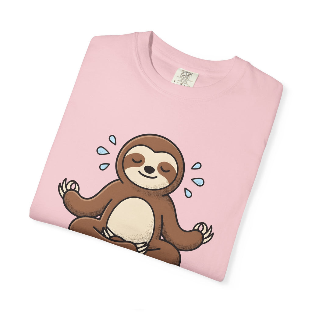 Sloth Yoga Shirt Yoga Exercise Gift Women Illustration Tee Slow Yoga T-Shirt Yoga Enthusiast Digital Tshirt Fitness Graphic Sleek Yoga Pose