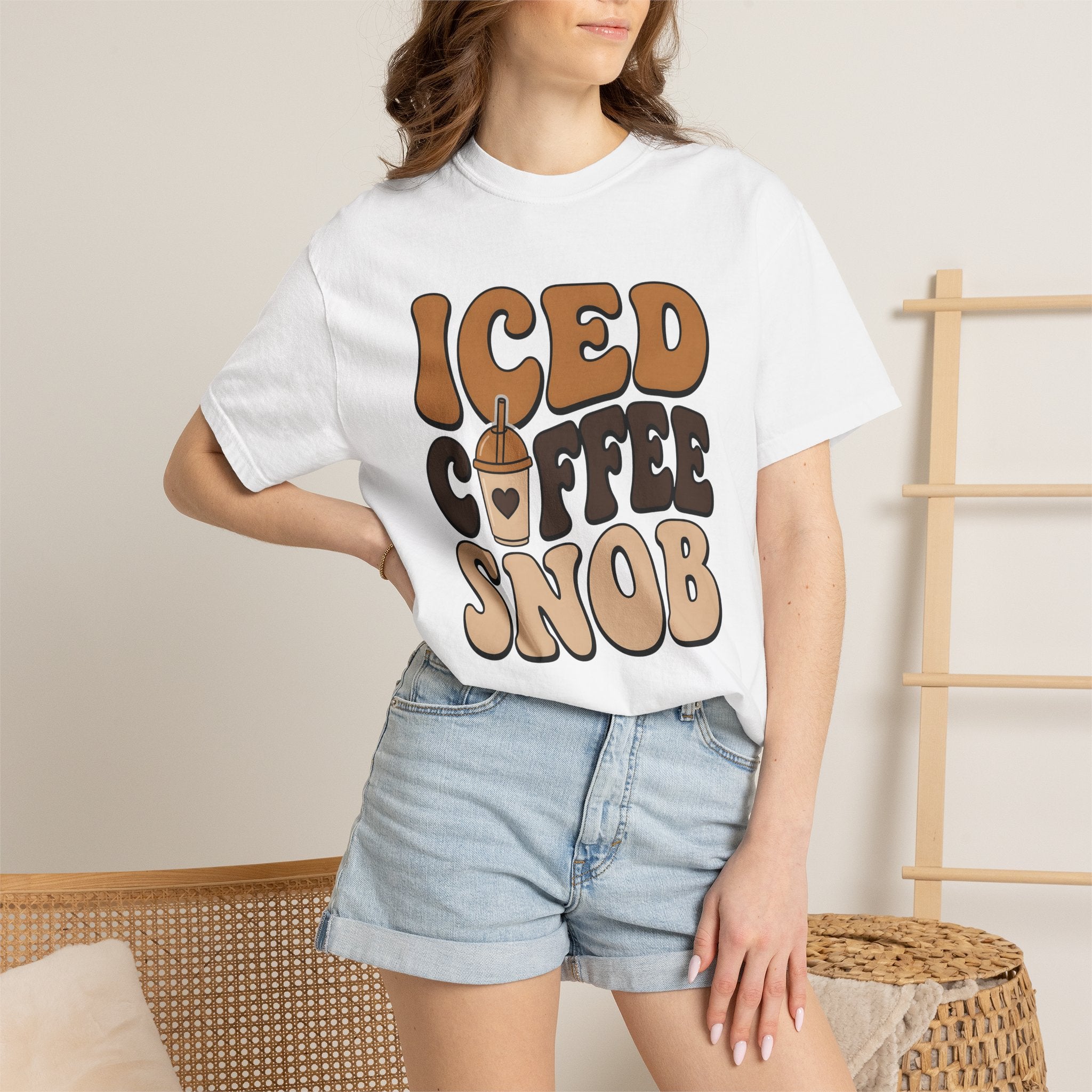 Cold Brew Cup Shirt Coffee Liquid Gift Women Retro Tee Cold Brew T-Shirt Coffee Fan Vintage Tshirt Fluid Graphic Sketch Romance Icon Tshirt