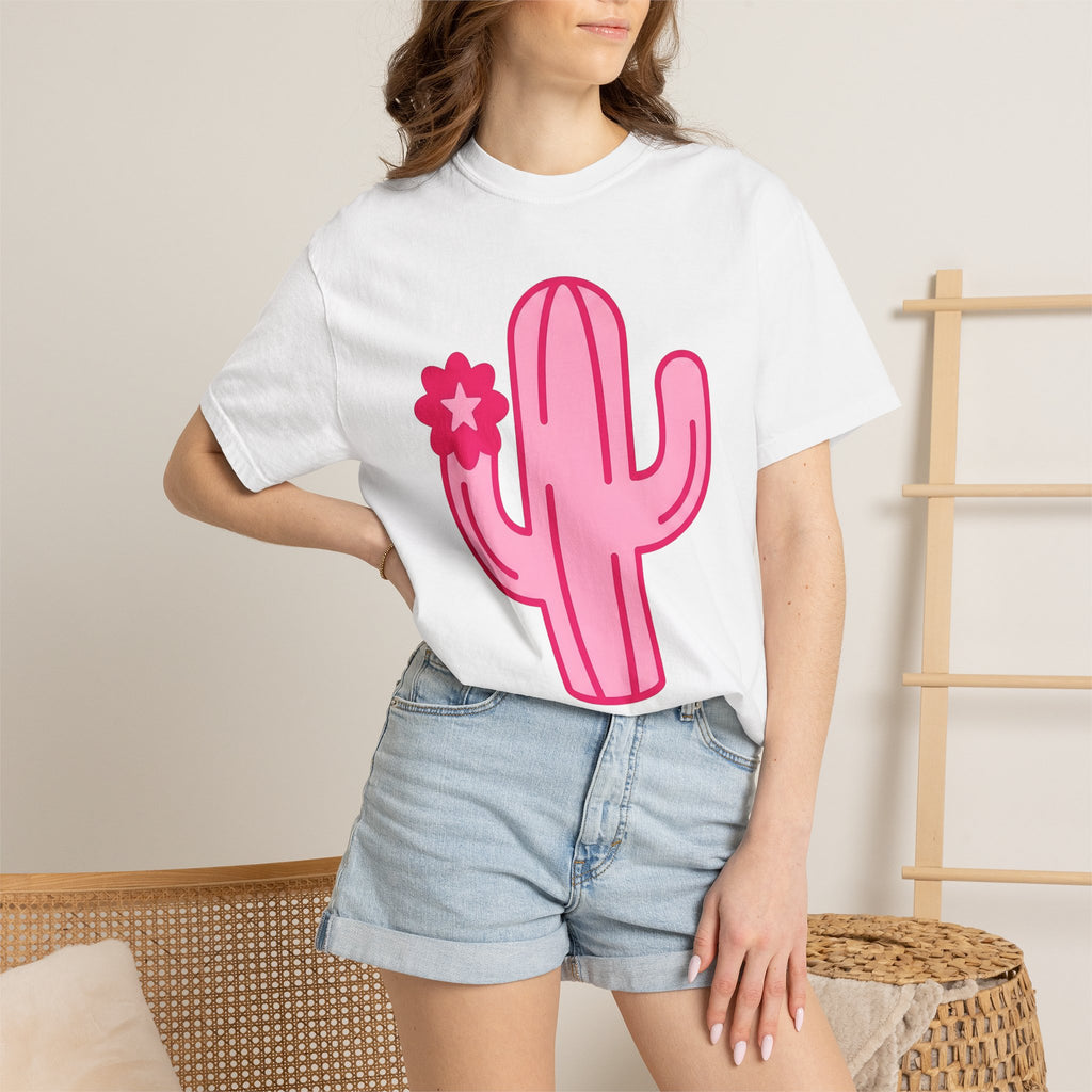 Cactus Graphic Shirt Cowgirl Western Gift Women Minimal Tee Succulent T-Shirt Rodeo Fan Country Tshirt Cowboy Graphic Retro Star Flower