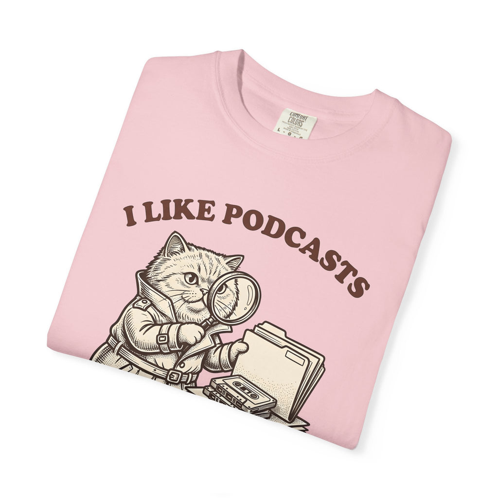Private Eye Cat Shirt Cat Comedy Gift Women Retro Tee Detective Cat T-Shirt Cat Fan Vintage Tshirt Humor Graphic Sketch Loupe Tshirt