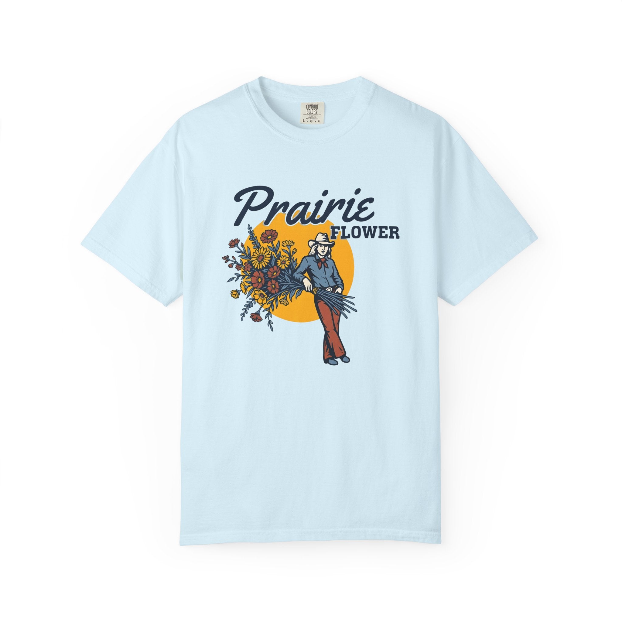 Cowgirl Flowers Shirt Cowgirl Ranch Gift Women Vintage Tee Wildflowers T-Shirt Cowgirl Fan Retro Tshirt Farm Graphic Classic Wildflower