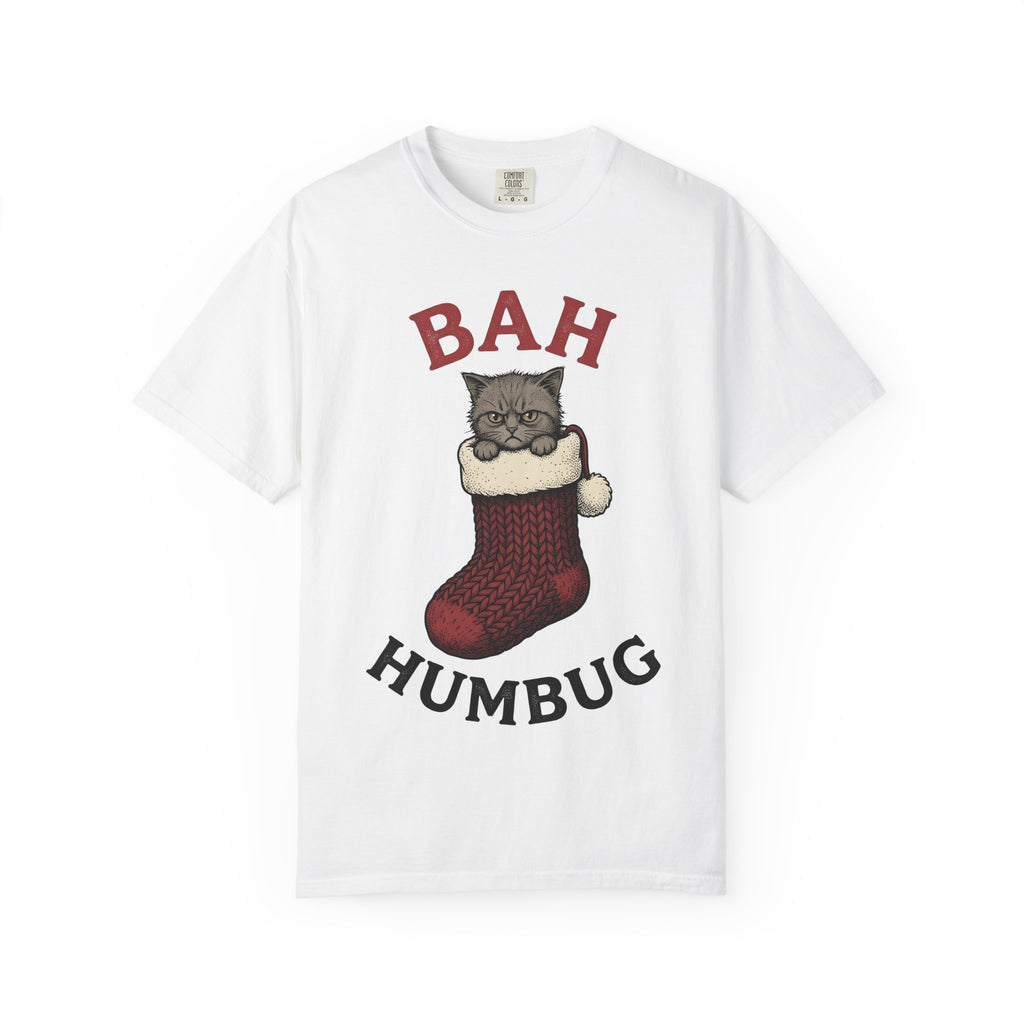 Angry Cat Sock Shirt Cat Festive Gift Women Retro Tee Furry Sock T-Shirt Cat Fan Vintage Tshirt Holiday Graphic Sketch Xmas Sock Tshirt