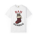 Angry Cat Sock Shirt Cat Festive Gift Women Retro Tee Furry Sock T-Shirt Cat Fan Vintage Tshirt Holiday Graphic Sketch Xmas Sock Tshirt