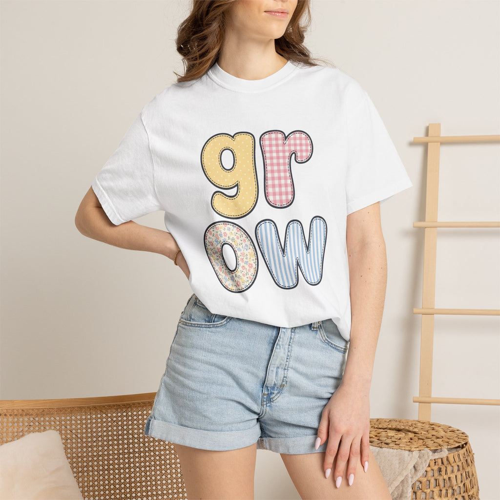Stitched Letters Shirt Teachers Learning Gift Women Sweet Tee Lettering T-Shirt Educator Enthusiast Cute Tshirt Education Graphic Old School