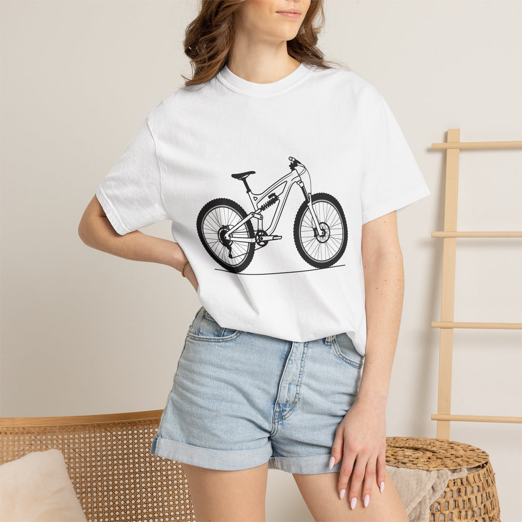 Mtb Shirt Sports Outdoors Gift Women Modern Tee Mountain Bike T-Shirt Athlete Enthusiast Contemporary Tshirt Nature Graphic Old School Pivot