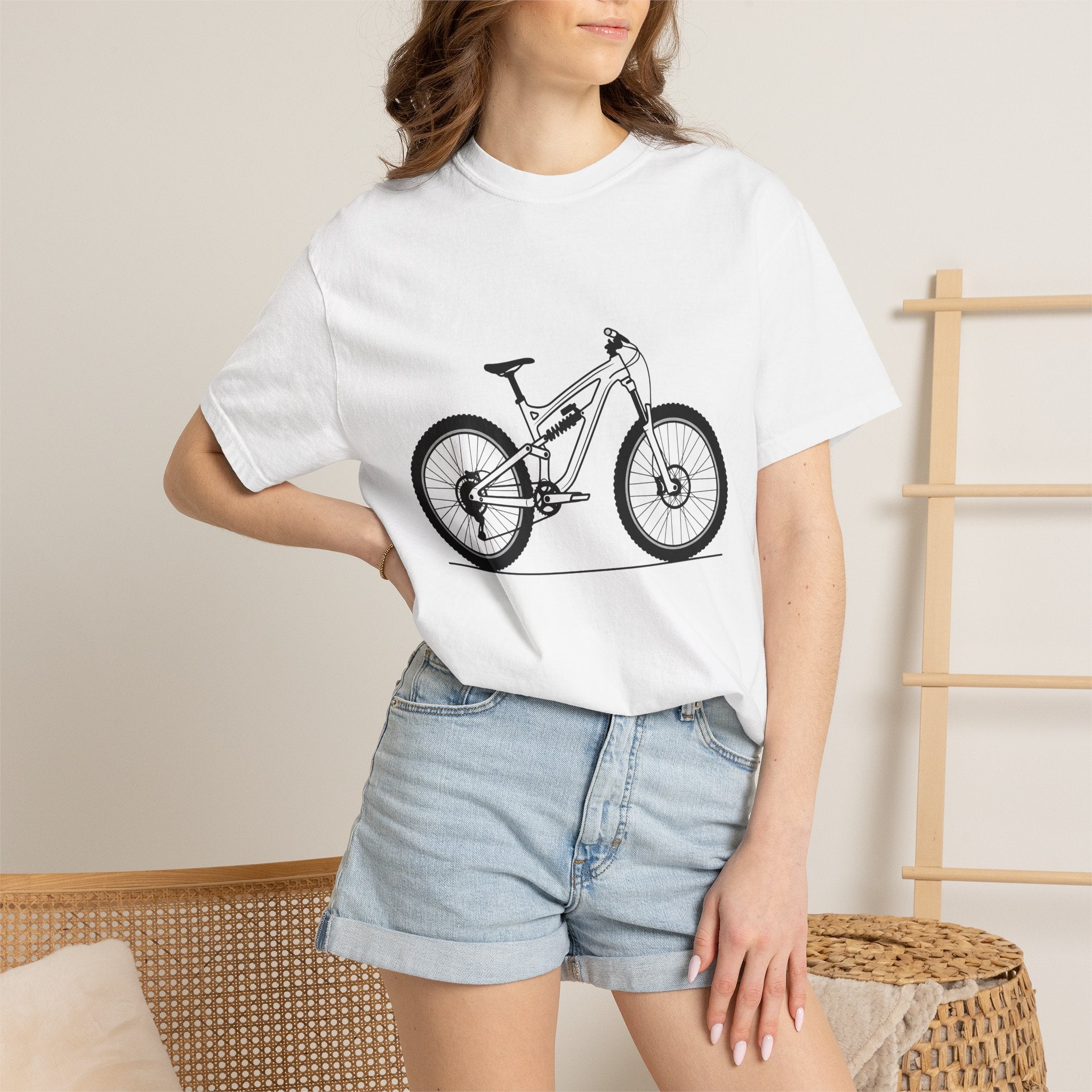 Mtb Shirt Sports Outdoors Gift Women Modern Tee Mountain Bike T-Shirt Athlete Enthusiast Contemporary Tshirt Nature Graphic Old School Pivot