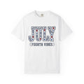 Usa Phrase Design Shirt 4th Of July Festival Gift Women Heavy Tee American Design T-Shirt Patriotic Fan Vintage Tshirt Celebration Graphic