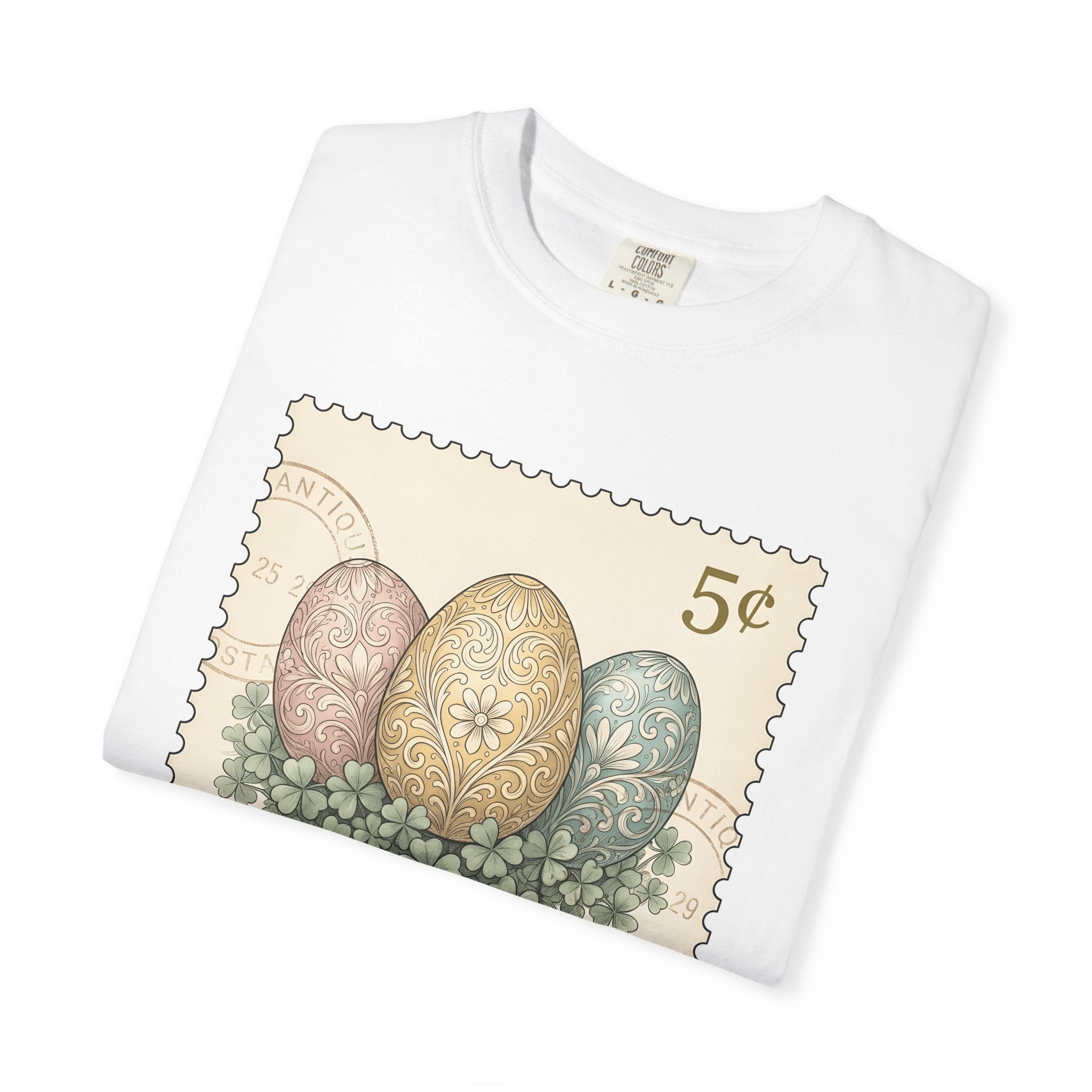 Ornamental Easter Eggs Shirt Easter Celebration Gift Women Retro Tee Easter Egg T-Shirt Easter Fan Vintage Tshirt Party Graphic Sketch