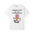 Ice Cream Cone Shirt Cute Fitness Gift Women Cartoon Tee Ice Cream T-Shirt Adorable Enthusiast Comic Tshirt Workout Graphic Retro Jump Rope