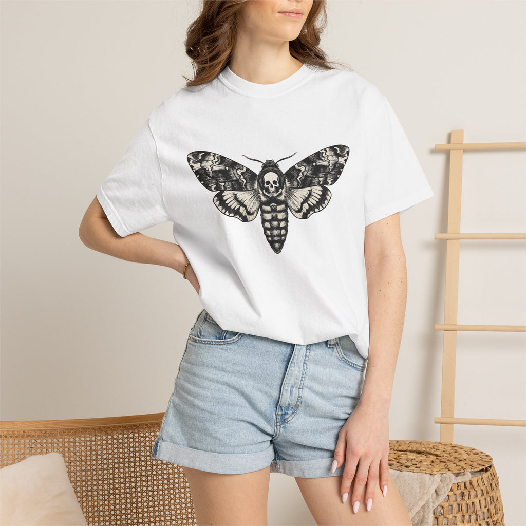 Death Insect Shirt Boho Chic Mysticism Gift Women Spooky Tee Beetle T-Shirt Bohemian Enthusiast Horror Tshirt Occult Graphic Antique