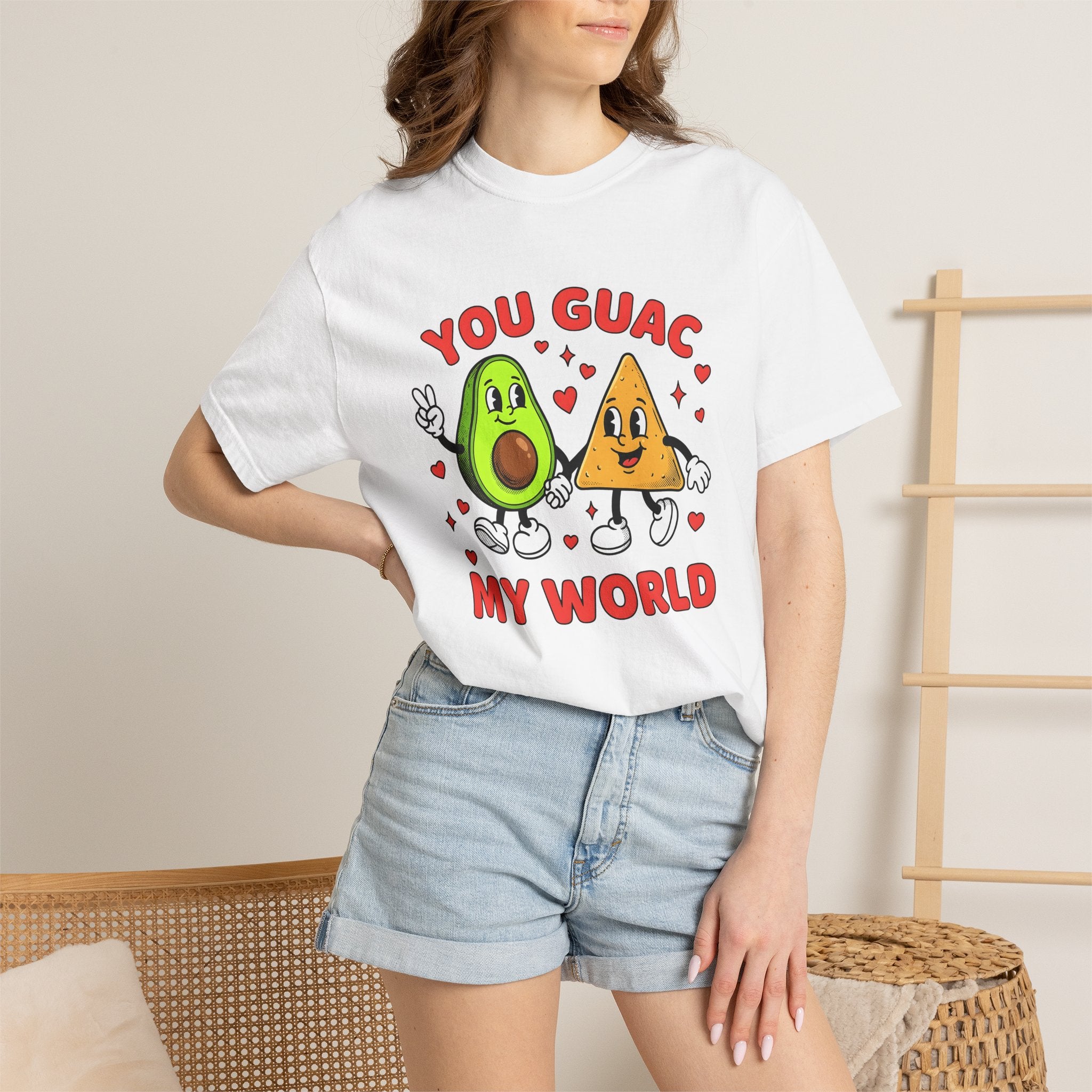Avocado Crisp Shirt St Valentine's Day Cuisine Gift Women Comic Tee Avocado Chip T-Shirt Valentine Fan Cartoon Tshirt Food Graphic Vintage