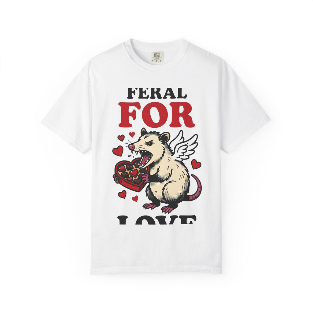 Opossum Wings Shirt St. Valentine's Day Wildlife Gift Women Animated Tee Possum T-Shirt Valentine Fan Cartoon Tshirt Animal Graphic Hand