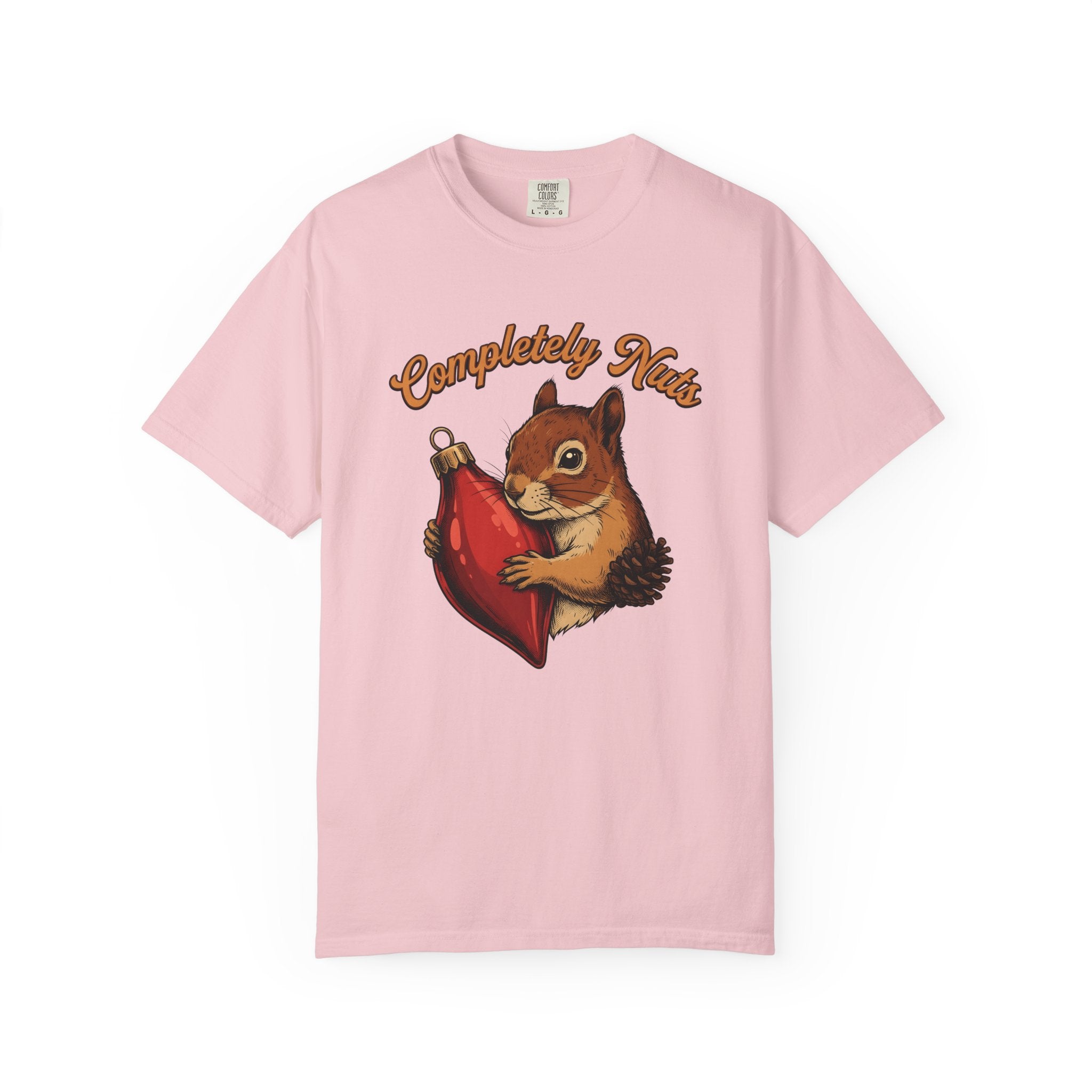 Chipmunk Ornament Shirt Christmas Nature Gift Women Antique Tee Decoration T-Shirt Xmas Fan Vintage Tshirt Wildlife Graphic Doodle Pine Nut