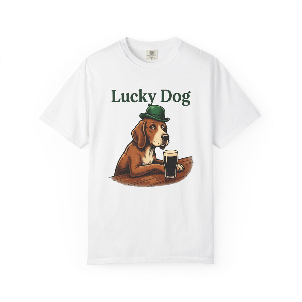 Dog Ale Shirt St Patrick's Day Joke Gift Women Retro Tee Beer T-Shirt St Patricks Fan Vintage Tshirt Pun Graphic Sketch Shamrock Hat Tshirt