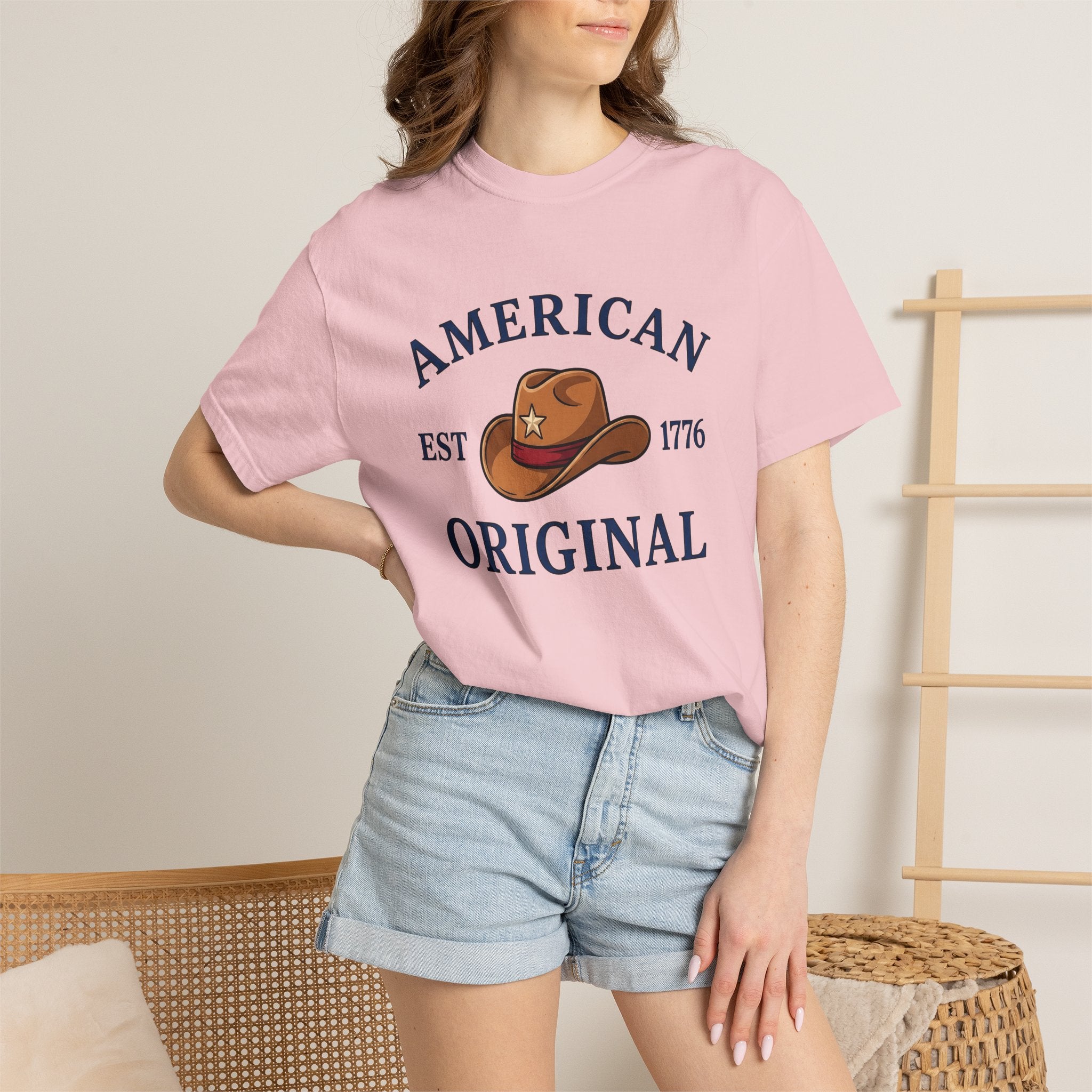 Cowboy Hat Shirt America Western Gift Women Vintage Tee Stetson T-Shirt Patriot Fan Cowboy Tshirt Rodeo Graphic Retro Star Tshirt
