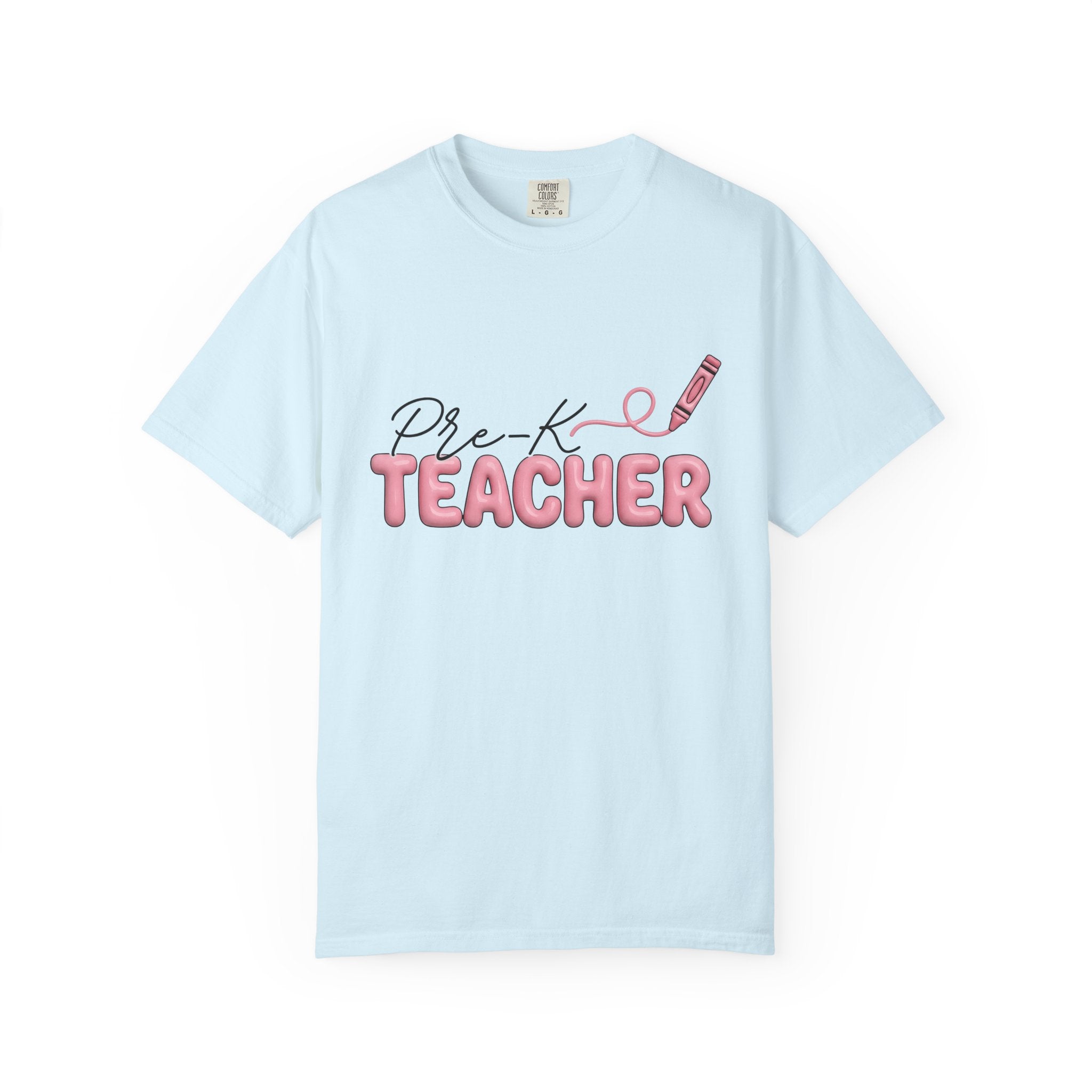 Crayon Illustration Shirt Teacher Education Gift Women Hand Drawn Tee Drawing T-Shirt Educator Enthusiast Illustrated Tshirt Learning