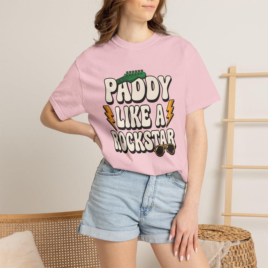 Electric Guitar Shirt St Patrick's Day Instrument Gift Women Retro Tee Guitar T-Shirt Shamrock Fan Vintage Tshirt Musical Instrument Graphic
