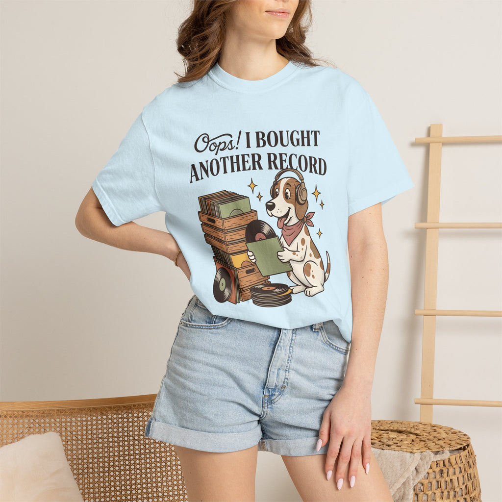 Dog Headphones Shirt Cute Music Gift Women Cartoon Tee Canine Headphones T-Shirt Adorable Fan Puppy Tshirt Music Graphic Vintage Vinyl