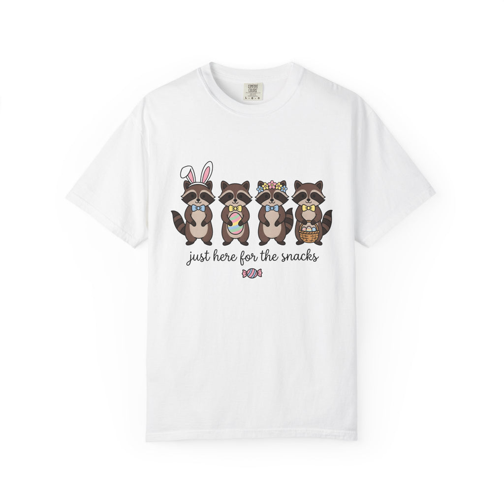 Raccoon Family Shirt Easter Pets Gift Women Sweet Tee Raccoon T-Shirt Easter Fan Trash Panda Tshirt Animal Graphic Animation Easter Egg