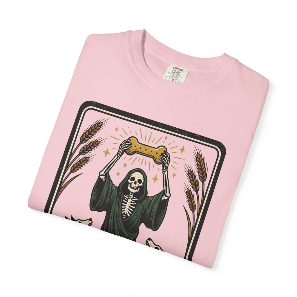 Death Dog Shirt Dog Occult Gift Women Ink Tee Hellhound T-Shirt Dog Fan Tattoo Tshirt Mystic Graphic Retro Skeleton Tshirt