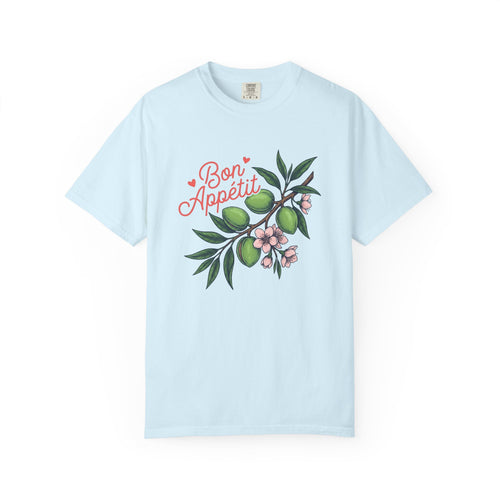 Almond Sprig Shirt Desserts Baking Gift Women Flower Tee Almond T-Shirt Pastry Fan Floral Tshirt Bakery Graphic Hand Drawn Bloom Tshirt