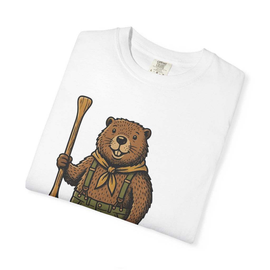Beaver Rv Shirt Animals Hiking Gift Women Antique Tee Camper T-Shirt Wildlife Fan Vintage Tshirt Trekker Graphic Doodle Kayak Paddle Tshirt
