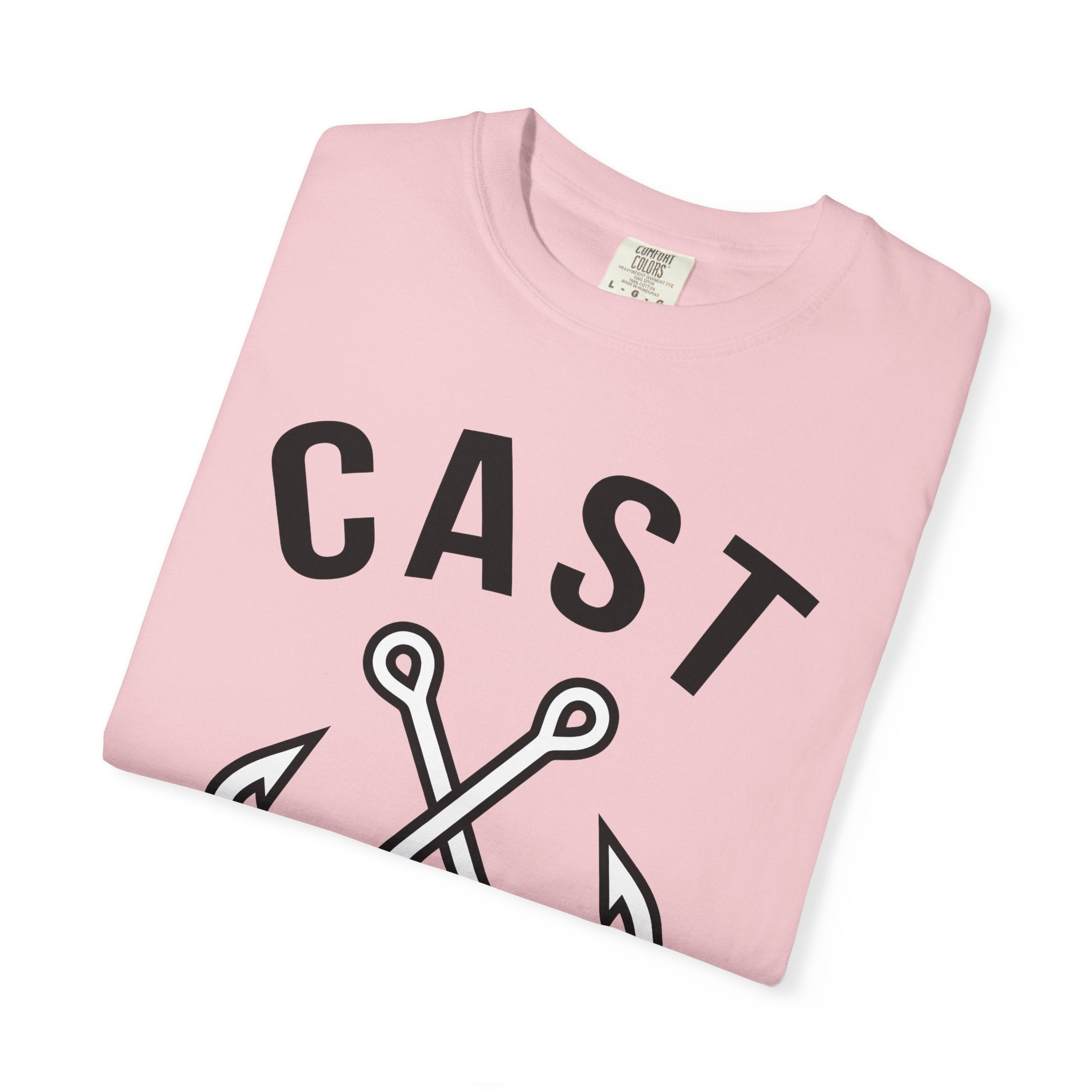 Tackle Hooks Shirt Fishing Hiking Gift Women Vivid Tee Fishing Hooks T-Shirt Angler Fan Hooked Tshirt Trekker Graphic Clear Crossed Hooks