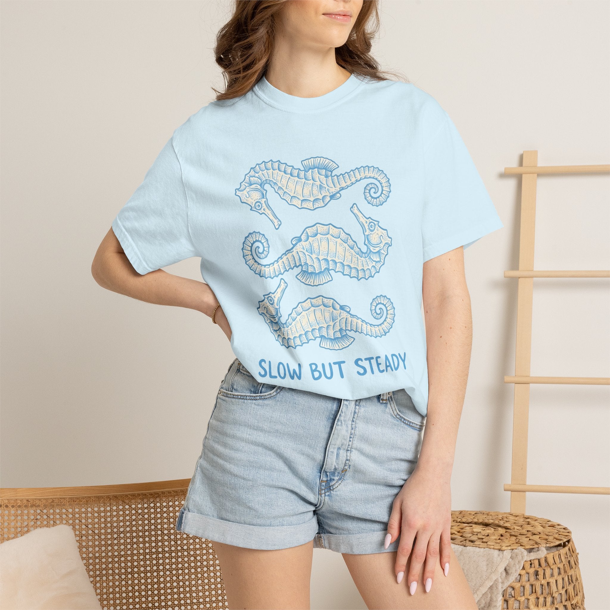 Seahorse Art Shirt Animal Aquatic Gift Women Line Art Tee Seahorse T-Shirt Animal Fan Hippocampus Graphic Cartoon Marine Life Tshirt
