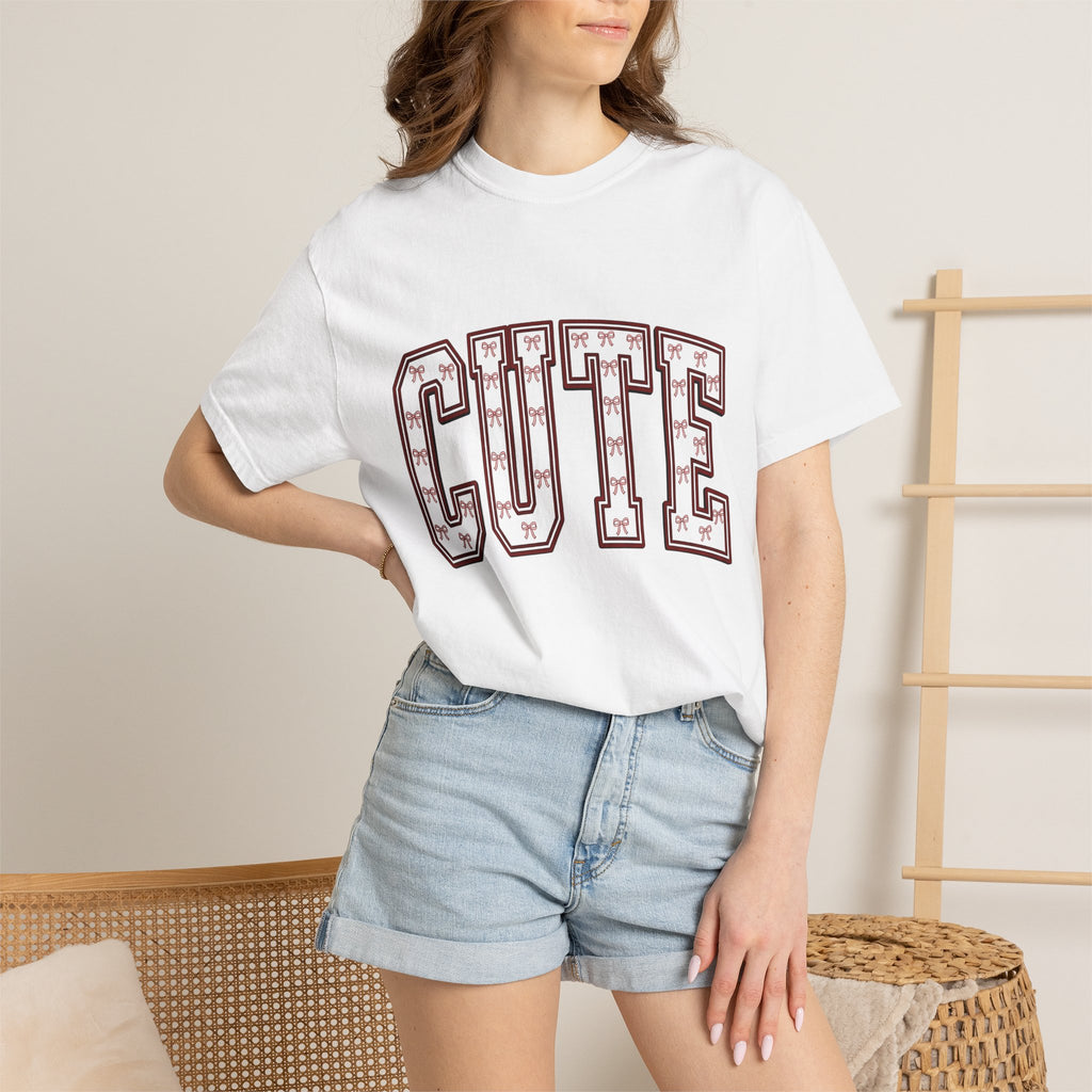 Letter Patches Shirt St. Valentine's Day Vibe Gift Women Retro Tee Iron Ons T-Shirt Valentine Fan Vintage Tshirt Atmosphere Graphic Neat Bow