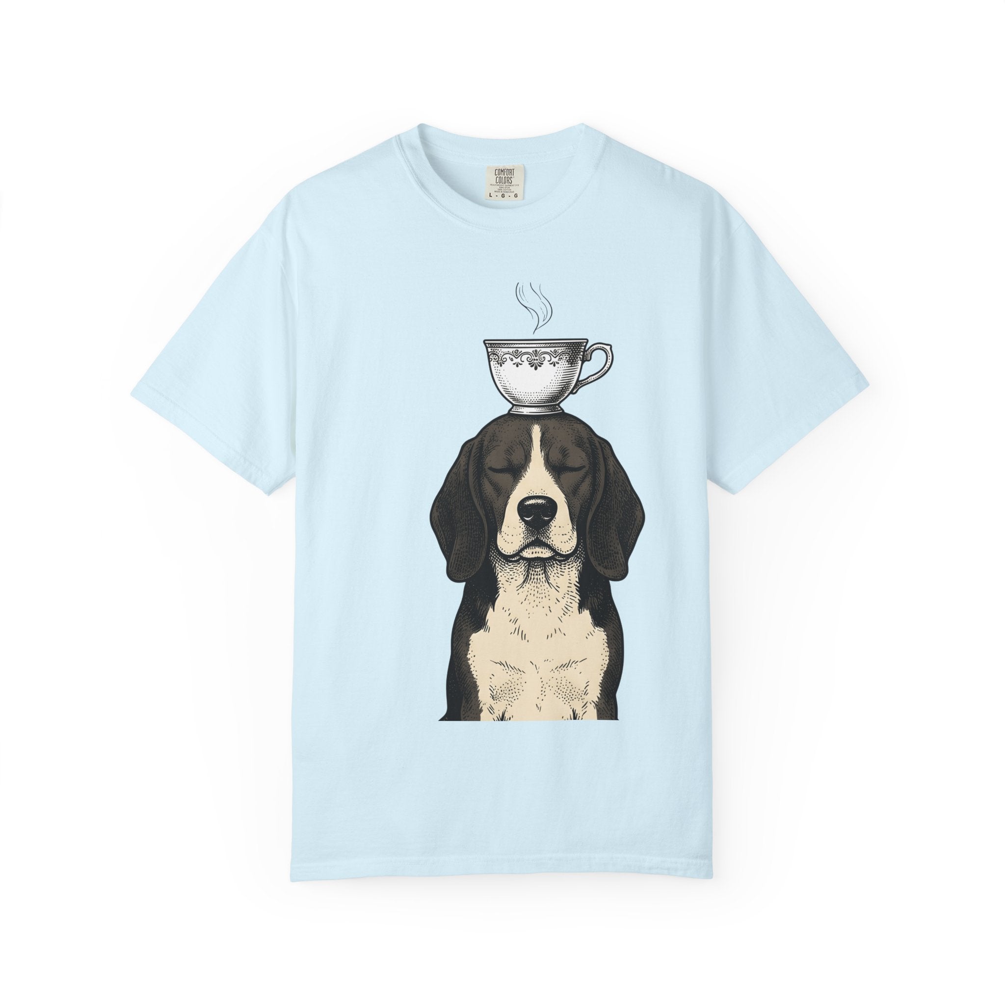 Beagle Puppy Shirt Dog Espresso Gift Women Sketch Tee Hound T-Shirt Dog Fan Drawing Tshirt Retro Mug Tshirt