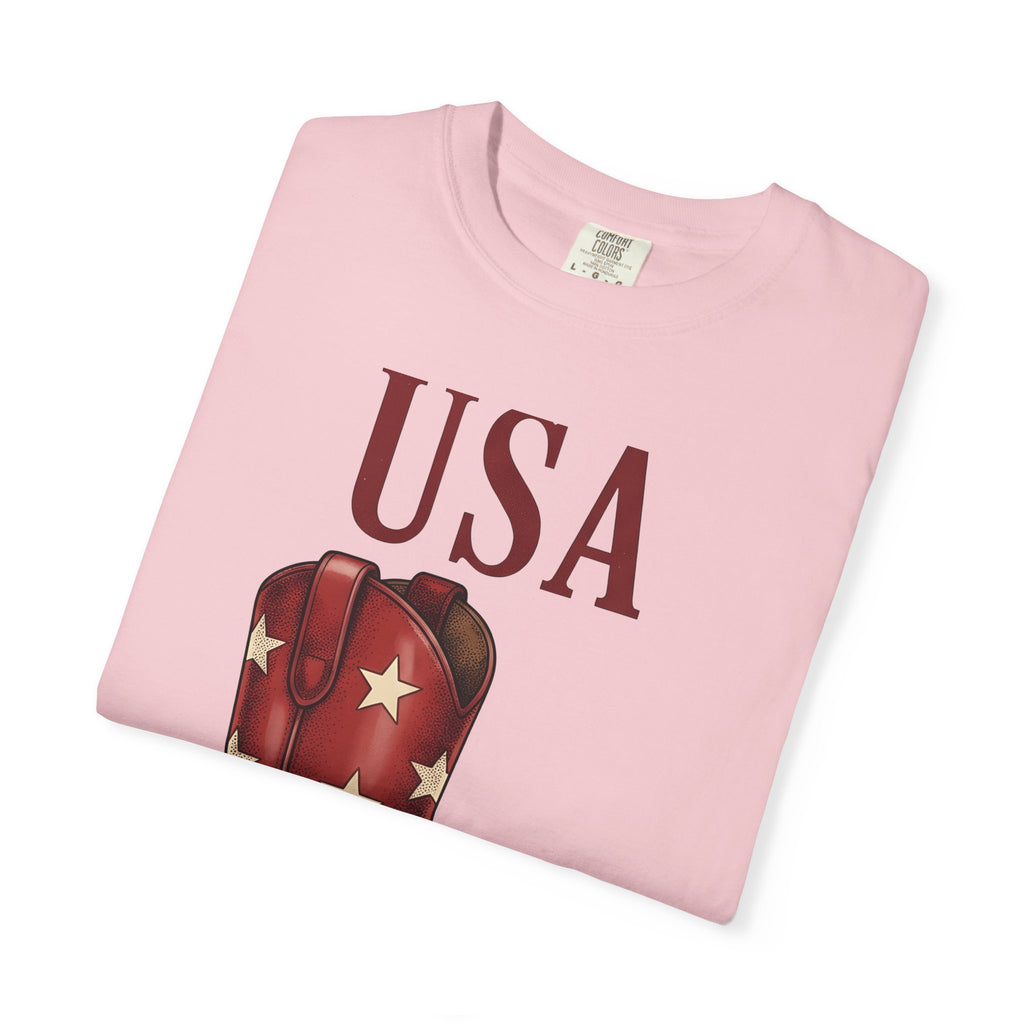 Western Boot Shirt America Cowboy Gift Women Retro Tee Boot T-Shirt American Fan Cowboy Graphic Vintage Sketch Tshirt Sketch Sheriff Star