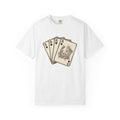 Playing Cards Shirt Cowgirl Gambling Gift Women Vintage Tee Poker T-Shirt Cowboy Fan Retro Tshirt Betting Graphic Western Horseshoe Tshirt
