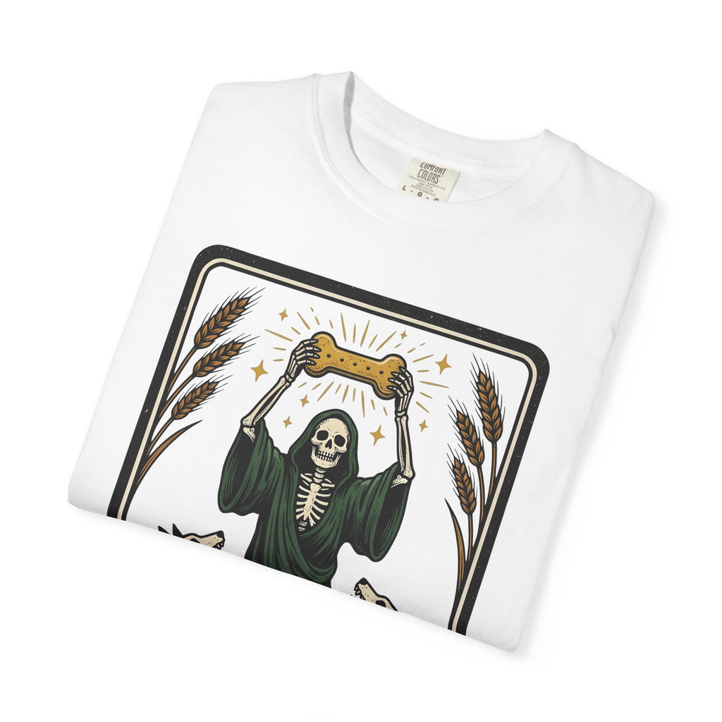Death Dog Shirt Dog Occult Gift Women Ink Tee Hellhound T-Shirt Dog Fan Tattoo Tshirt Mystic Graphic Retro Skeleton Tshirt