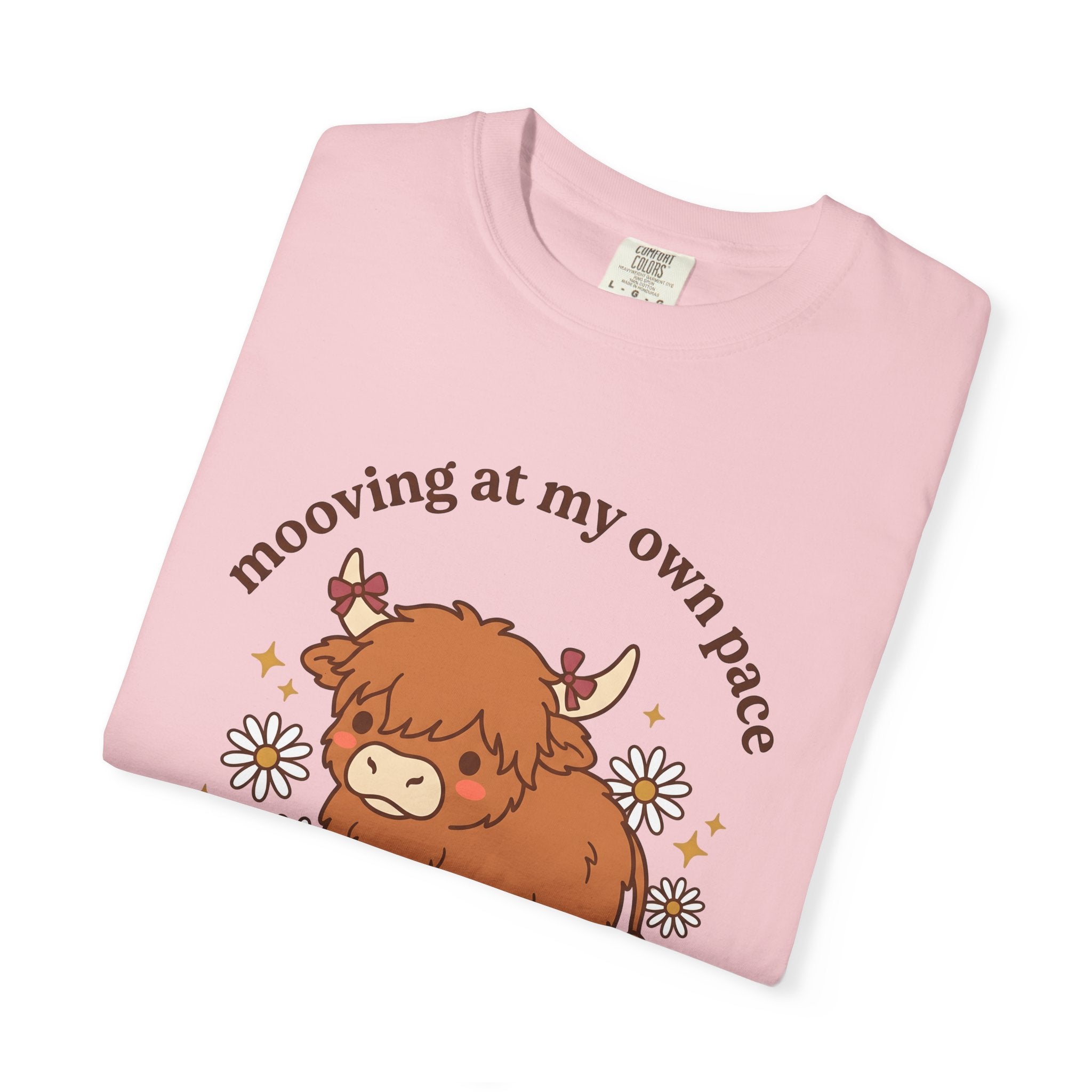 Highland Cattle Shirt Funny Pet Gift Women Cute Tee Cow T-Shirt Humor Fan Cartoon Tshirt Animal Graphic Comic Wildflowers Tshirt