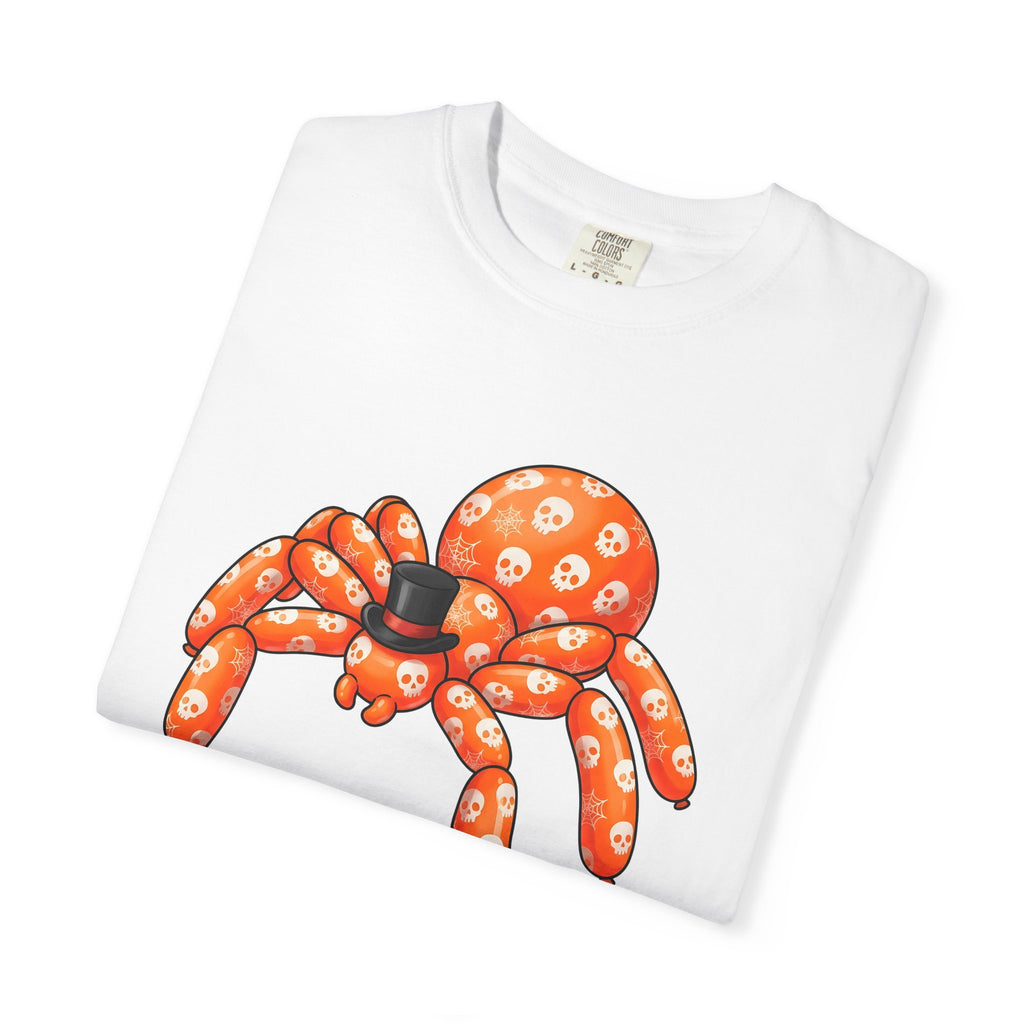 Balloon Spider Shirt Halloween Ghost Gift Women Line Art Tee Spiderweb T-Shirt Horror Fan Minimalist Tshirt Specter Graphic Mascot Dress Hat