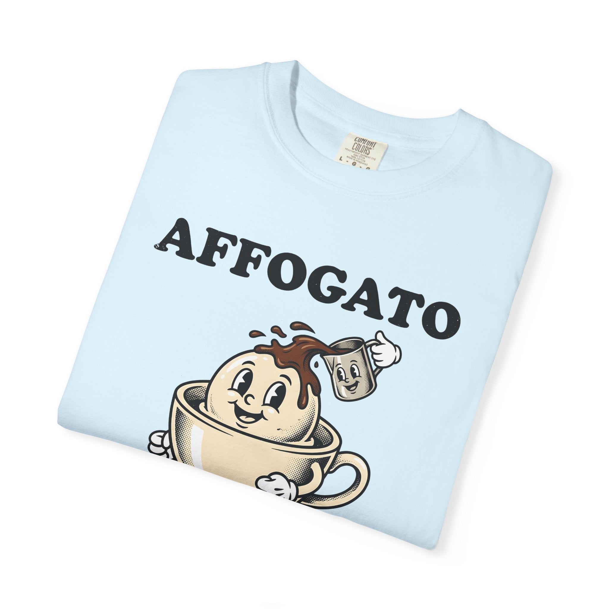 Coffee Ice Cream Cone Shirt Coffee Cuisine Gift Women Animated Tee Ice Cream Cone T-Shirt Coffee Fan Cartoon Tshirt Food Graphic Hand Drawn