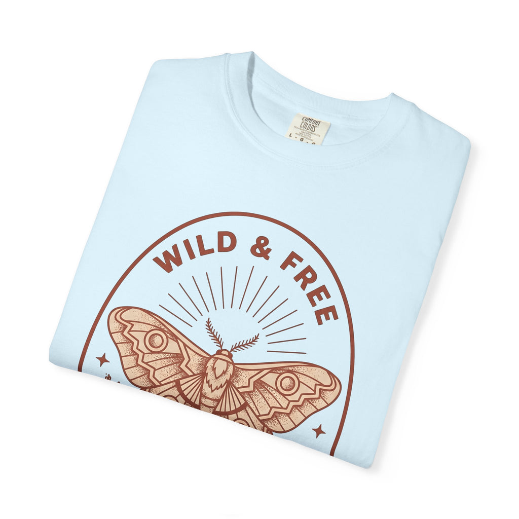 Moth Graphic Shirt Boho Nature Gift Women Boho Tee Insect T-Shirt Hippie Fan Tribal Tshirt Environmental Graphic Vintage Floral Tshirt