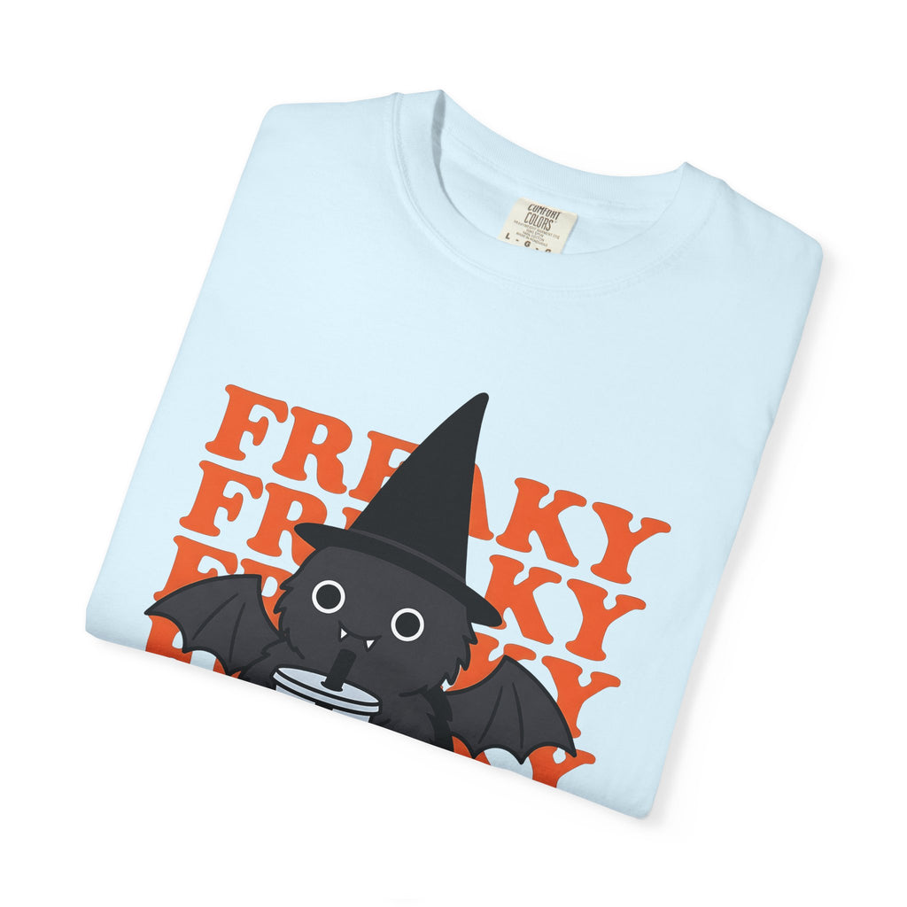 Spooky Witch Shirt Halloween Eerie Gift Women Cartoon Tee Witch T-Shirt Horror Fan Occult Tshirt Spooky Graphic Old School Tapioca Drink
