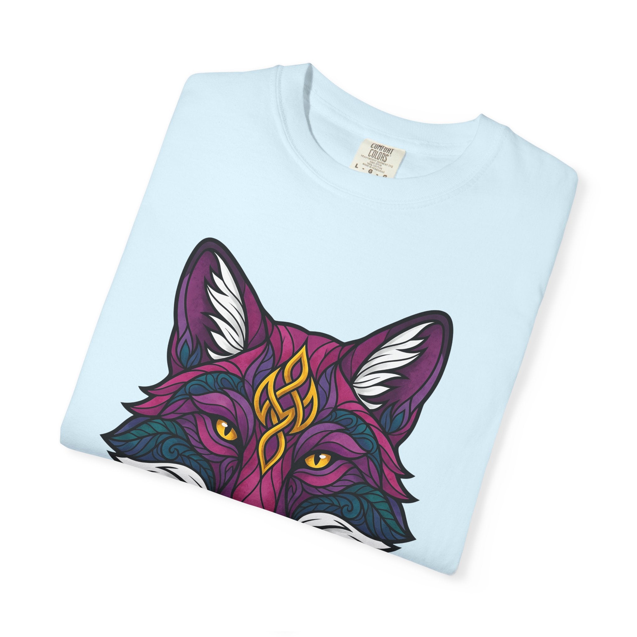 Fox Face Shirt Animals Magic Gift Women Hippie Tee Fox T-Shirt Wildlife Fan Bohemian Tshirt Mystical Graphic Trippy Mandala Design Tshirt
