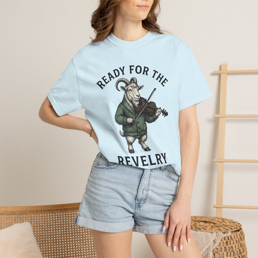 Goat Shirt St Patrick's Day Wildlife Gift Women Retro Tee Kid T-Shirt Shamrock Fan Vintage Tshirt Animal Graphic Sketch Fiddle Tshirt