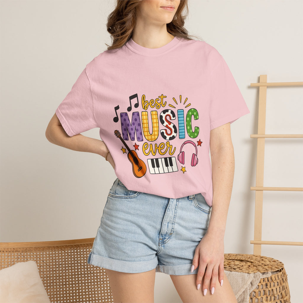 Musical Instruments Shirt Music Teacher Artist Gift Women Comic Tee Guitar T-Shirt Music Educator Enthusiast Cartoon Tshirt Artist Graphic