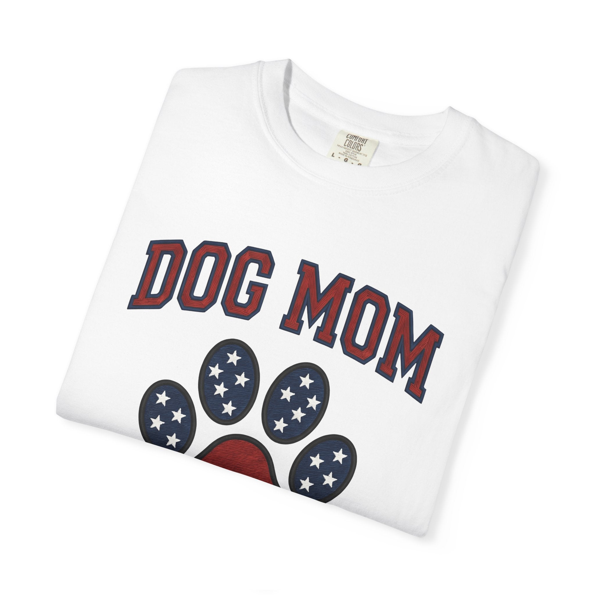 Puppy Paw Shirt Dog Mom Creature Gift Women Retro Tee Dog Paw T-Shirt Dog Mom Fan Vintage Tshirt Beast Graphic Stitched Star Pattern Tshirt