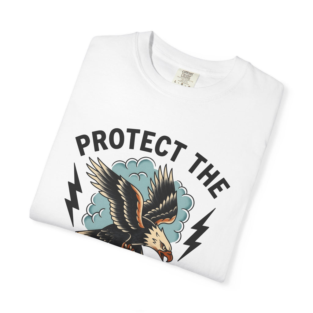 Bald Eagle Shirt Moms Kinship Gift Women Cartoon Tee Eagle T-Shirt Mom Fan Eagle Tshirt Bonding Graphic Minimalist Lightning Bolt Tshirt