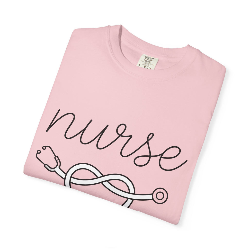 Stethoscope Icon Shirt Nurse Therapy Gift Women Basic Tee Stethoscope T-Shirt Nursing Enthusiast Medical Tshirt Therapy Graphic Current