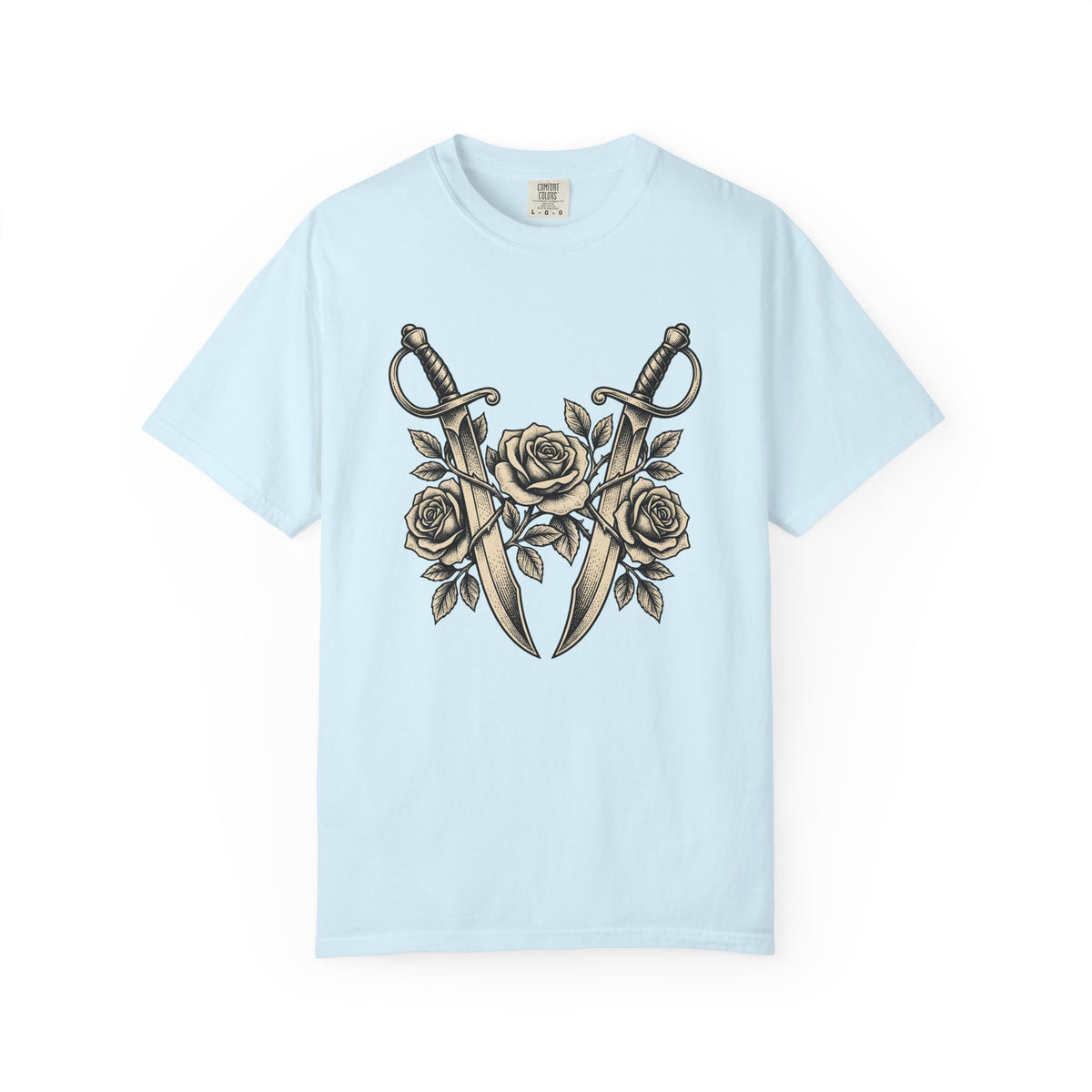 Stiletto Flower Shirt Floral Spooky Gift Women Sketch Tee High Heel Flower T-Shirt Florist Fan Drawing Graphic Tshirt Old School Bouquet